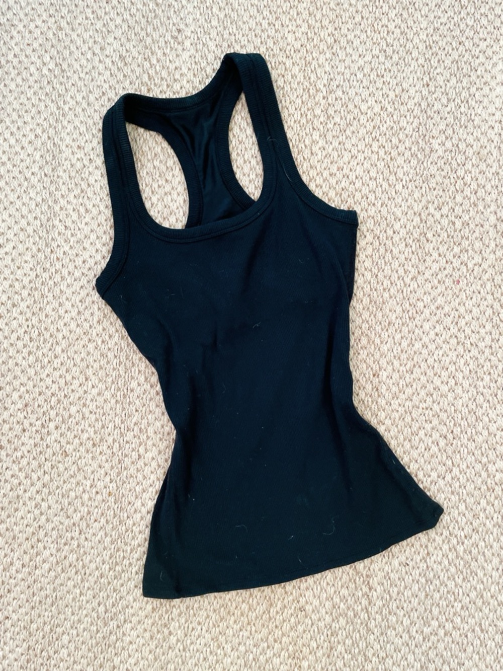 ALO Yoga Black Goddess Racerback Tank Top - Women's Classic Ribbed Tank Small